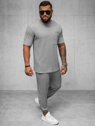 Pilkas vyriški marškinėliai OZONEE O/Y960T