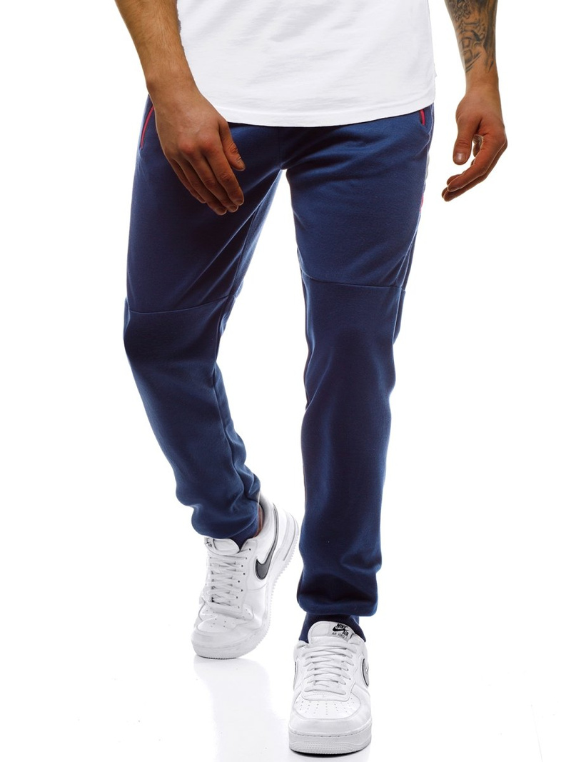Granatinės vyriškos sportinės kelnės OZONEE JS/JZ11025