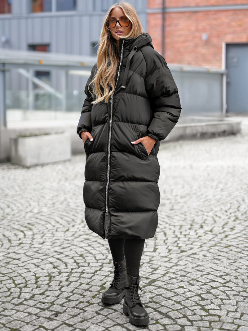 Juoda moteriška striukė OZONEE JS/5M3163/392Z