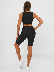 Trumpos moteriškos tamprės juodos OZONEE JS/17K597/3