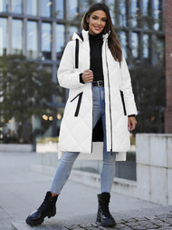 Baltas moteriška striukė OZONEE JS/5M3168/281