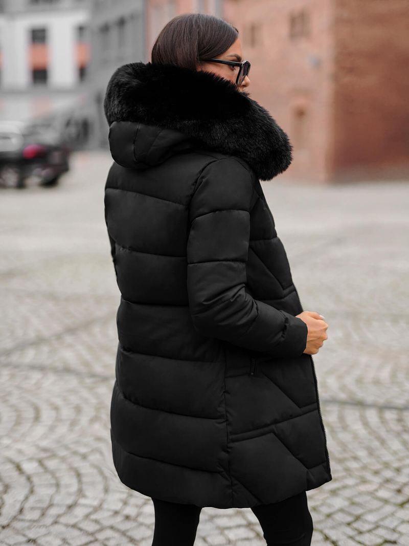 Juoda moteriška striukė OZONEE JS/16M9099/392Z