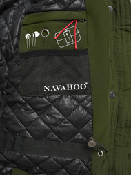 Rusvai žalsva moteriška striukė OZONEE O/W377