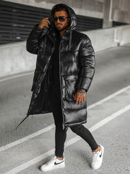 Juodas vyriška žieminė striukė OZONEE O/M3205Z