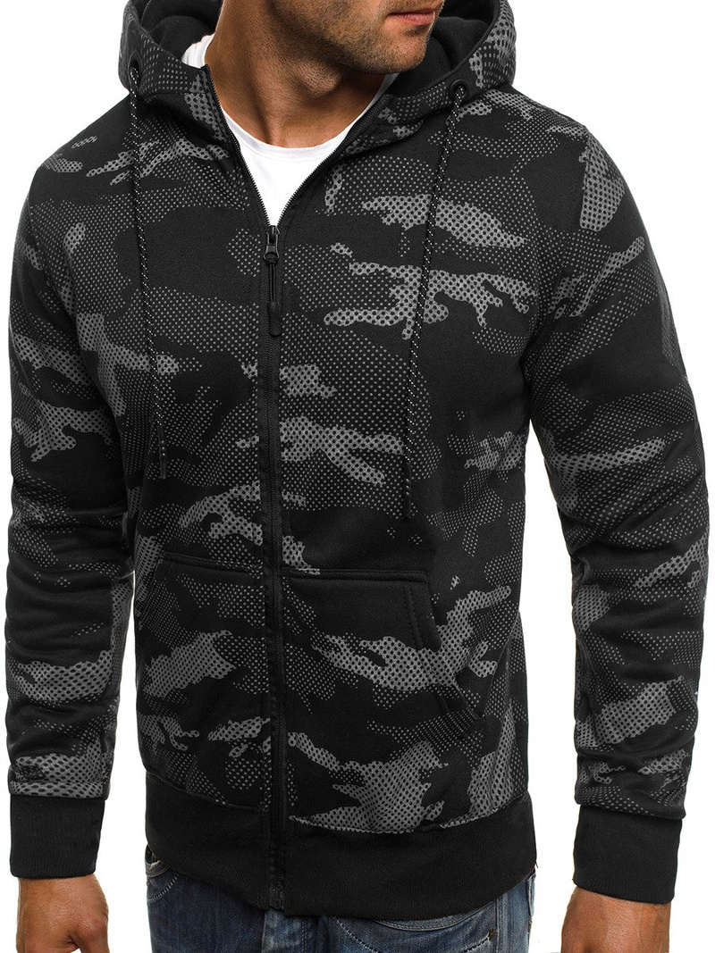 Juodas vyriškas džemperis OZONEE JS/DD131Z