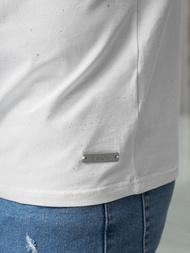 Balti vyriški marškinėliai OZONEE O/QQ1390