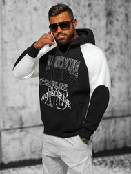 Juoda džemperis su gobtuvu OZONEE O/SWE23037