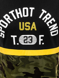 Juodi vyriški marškinėliai OZONEE JS/SS10983Z