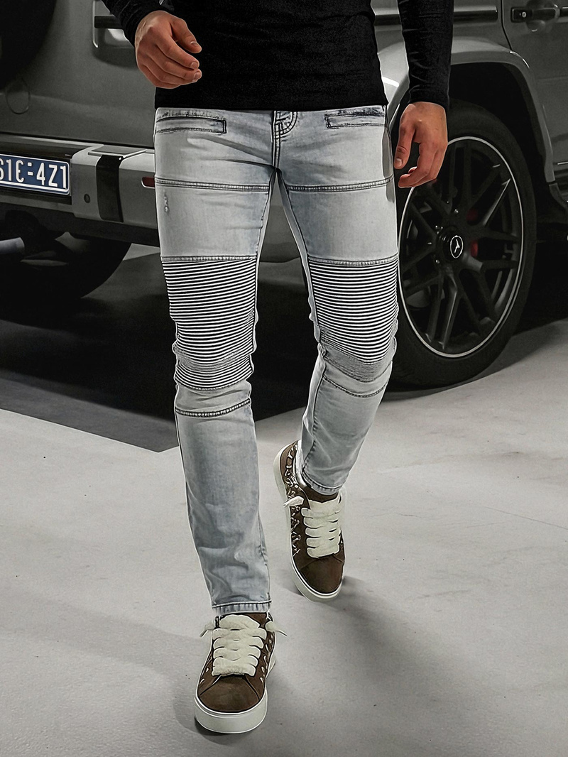 Šviesiai-mėlyni vvyriški džinsai OZONEE O/EM8889Z