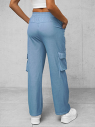 Mėlynos moteriškos džinsinės kelnės OZONEE O/HGM6610