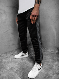 Juodai-grafitinės vyriškos sportinės kelnės OZONEE JS/JZ11003Z