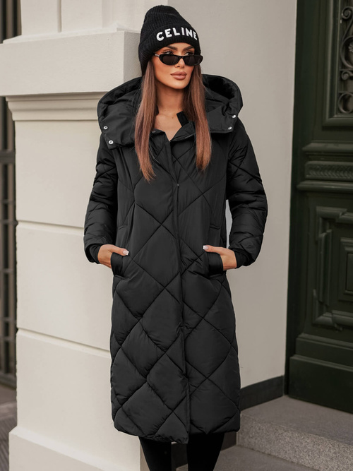 Juoda moteriška striukė OZONEE JS/5M3173/392Z