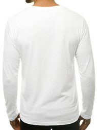 Balti vyriški marškinėliai ilgomis rankovėmis OZONEE JS/CX01