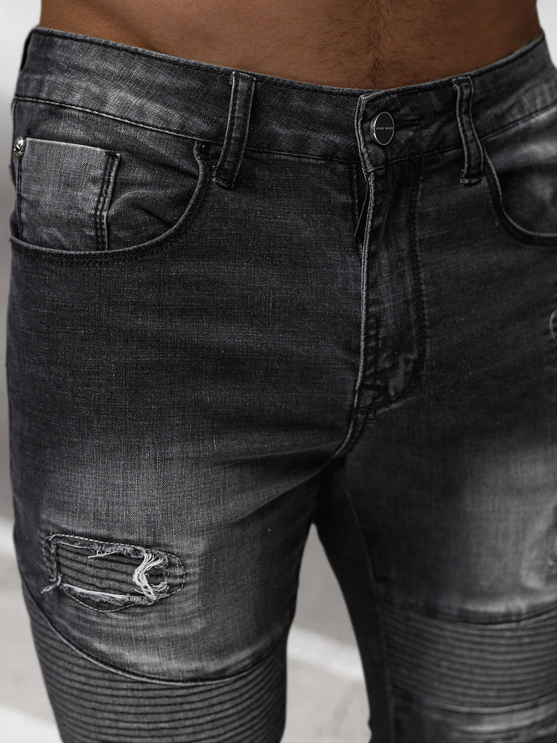 Juoda vyriški džinsai OZONEE NB/MP0142N