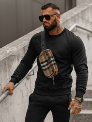 Juodas vyriškas sportinis kostiumas OZONEE JS/68C10380/3Z