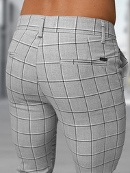 Pilkos vyriškos chino kelnės OZONEE DJ/5522Z