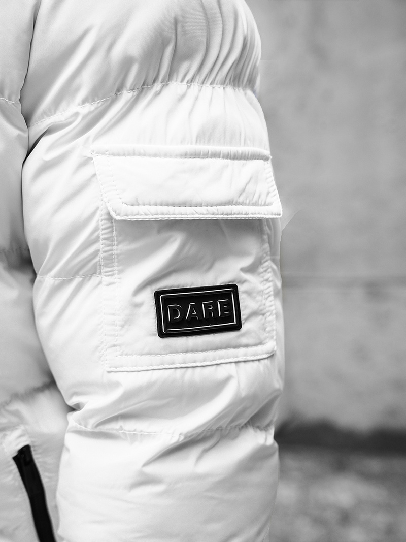 Balta vyriška žieminė striukė OZONEE N/7332