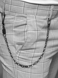 Pilkos vyriškos chino kelnės OZONEE DJ/550172