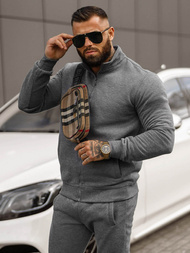 Grafitinis vyriškas sportinis kostiumas OZONEE JS/68C10385/5Z