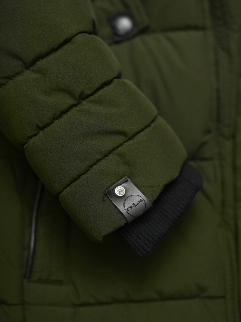 Rusvai žalsva moteriška striukė OZONEE O/W377Z