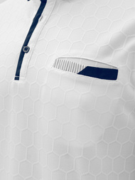 Baltas vyriški polo marškinėliai OZONEE O/QQ923