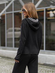 Juodas moteriškas sportinis dviejų dalių kostiumas OZONEE JS/26C8801/3