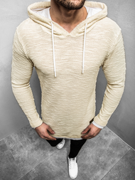 Smėlinis džemperis su gobtuvu OZONEE O/1252Z