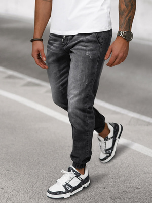 Juodai vvyriški jogger džinsai OZONEE NB/MP0135N