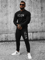 Juodas vyriškas sportinis kostiumas OZONEE 20