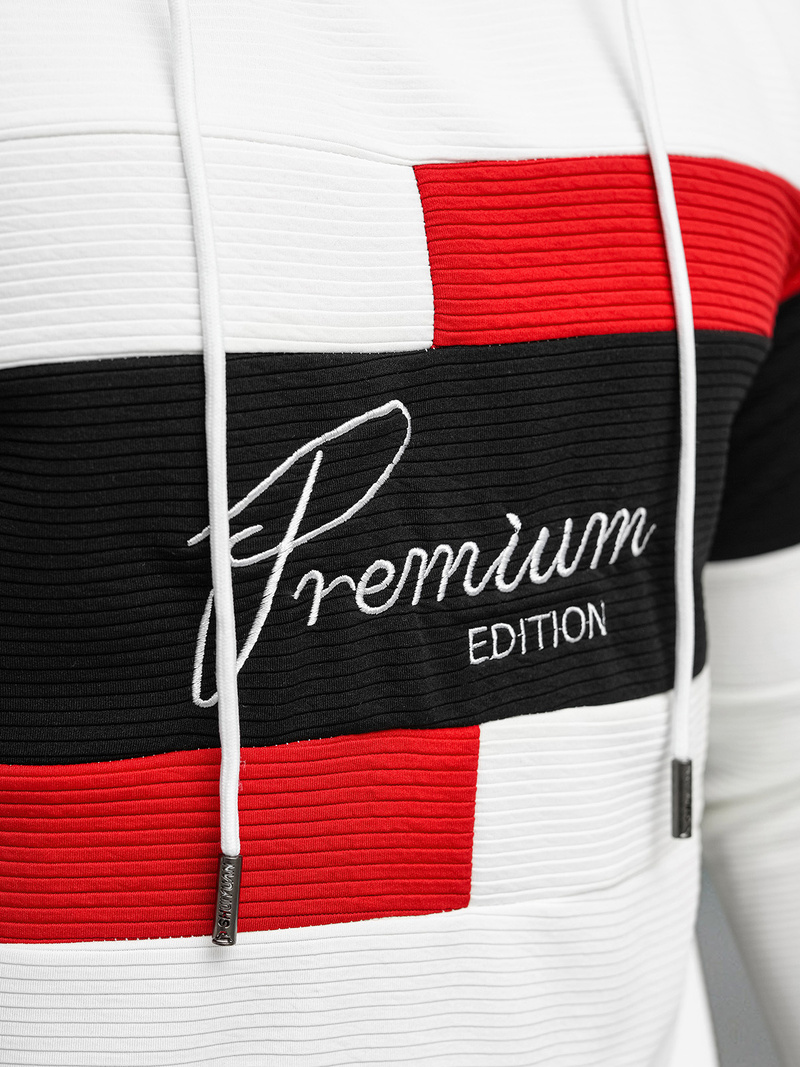 Balta vyriškas džemperis OZONEE O/B7524Z