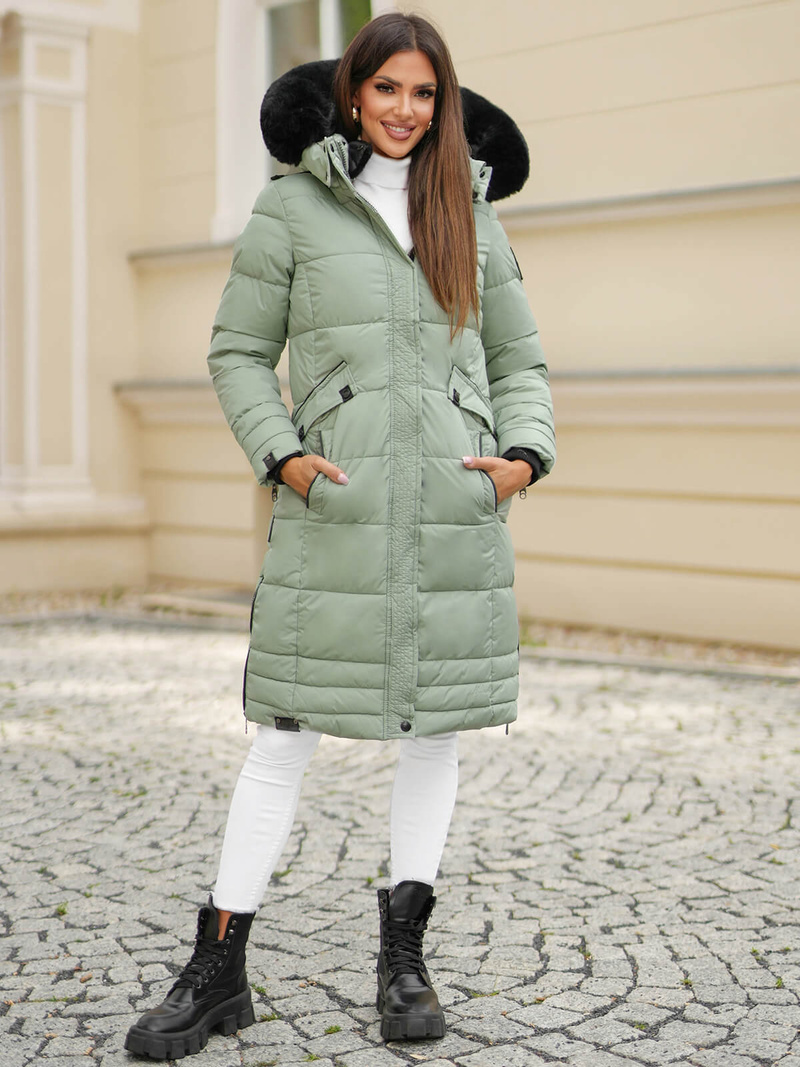 Mėtinė moteriška striukė OZONEE O/W377Z