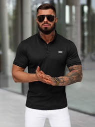 Juodi vyriški polo marškinėliai OZONEE O/YN2/577