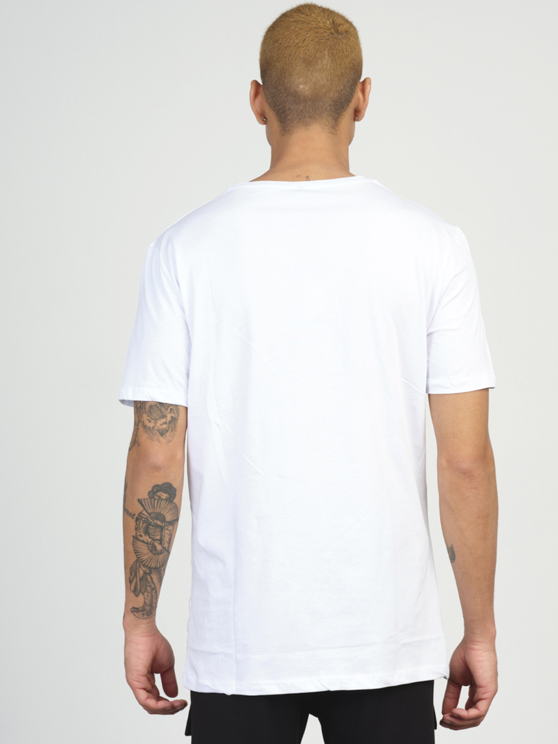 Balti vyriški marškinėliai OZONEE MR/21513