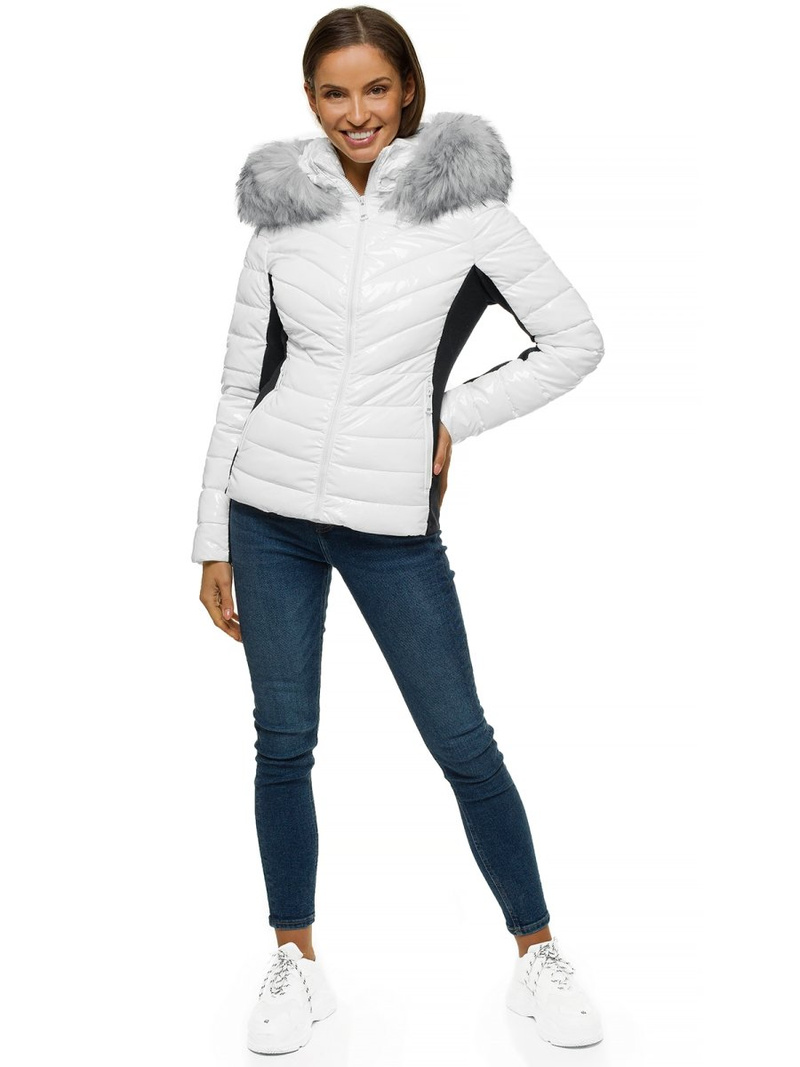 Balta moteriška striukė OZONEE O/DK059/28