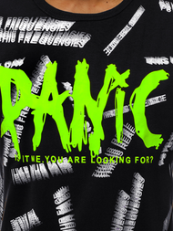 Juodi vyriški marškinėliai OZONEE JS/KS1998Z