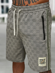 Tamsiai-pilkas vyriškas trumpas sportinio kostiumo komplektas OZONEE O/QQ1608AB