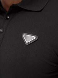 Juodi vyriški polo marškinėliai OZONEE NB/MT3122