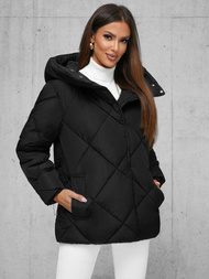 Juoda moteriška striukė OZONEE JS/5M3175/392Z