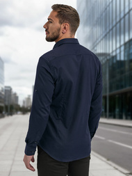 Granatinė vyriški marškiniai OZONEE V/V188