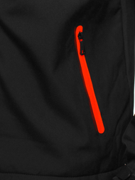 Juoda vyriška softshelte striukė OZONEE JS/KS2194