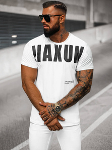 Balti vyriški marškinėliai OZONEE O/T1279/1