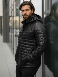 Juodi vyriška striukė OZONEE JS/16M9328/392BZ