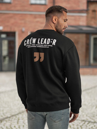 Juodas vyriškas džemperis OZONEE JS/65B3917/3