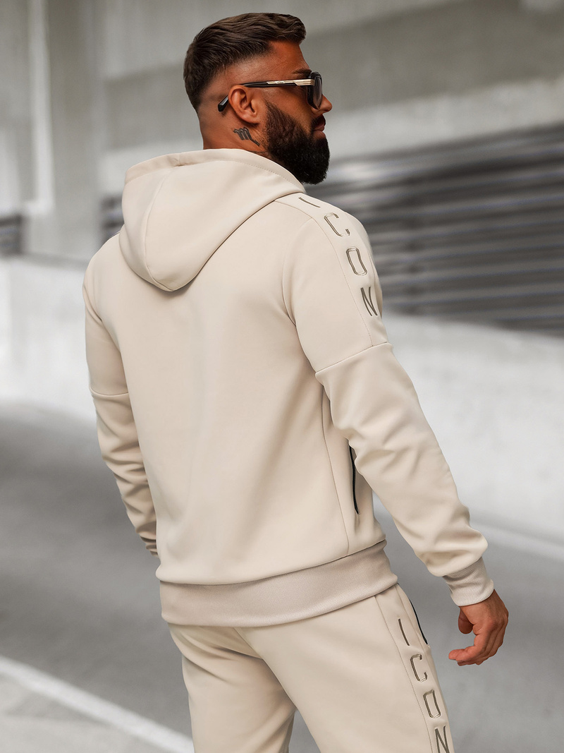 Smėlinė vyriškas sportinis kostiumas OZONEE O/LN11760