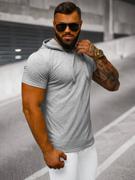 Pilkas vyriški marškinėliai OZONEE JS/8T89/2