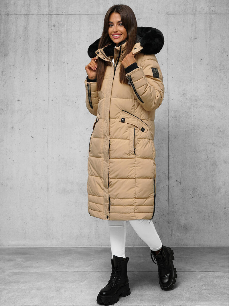 Smėlinis moteriška striukė OZONEE O/W377