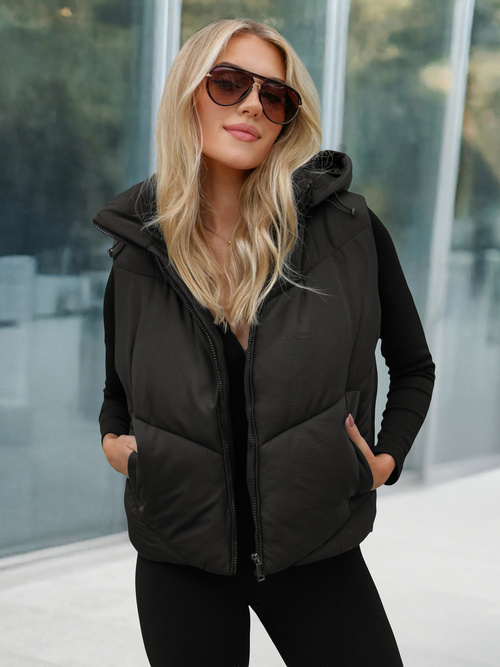 Juodi moteriška liemenė OZONEE JS/16M9291/392