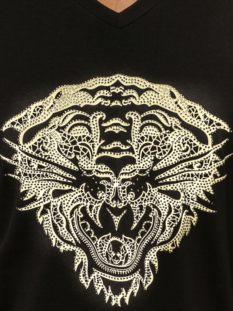 Juodas vyriški marškinėliai OZONEE NB/3011