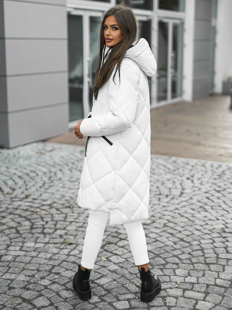 Baltas moteriška striukė OZONEE JS/5M3168/281Z