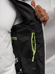 Juoda vyriška softshelte striukė OZONEE JS/5M3105/392Z